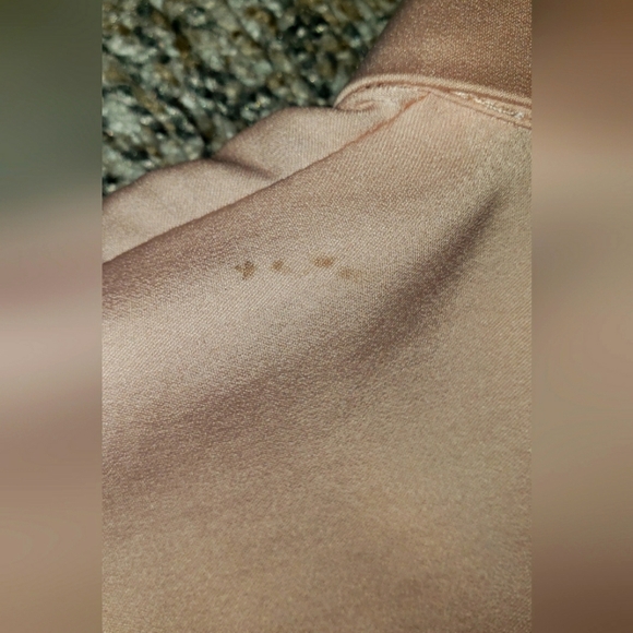 Sheer, Pink, Ruched, Button-up, Blouse - Picture 5 of 5